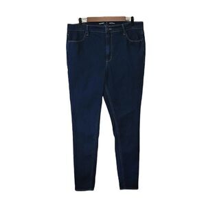 Old Navy Dark Wash Super Skinny Highrise Blue Jeans Size 16 Long